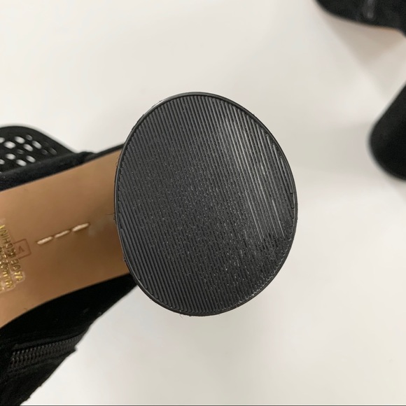 Vince Camuto Getty Laser Perforated Suede Bootie - Picture 7 of 11